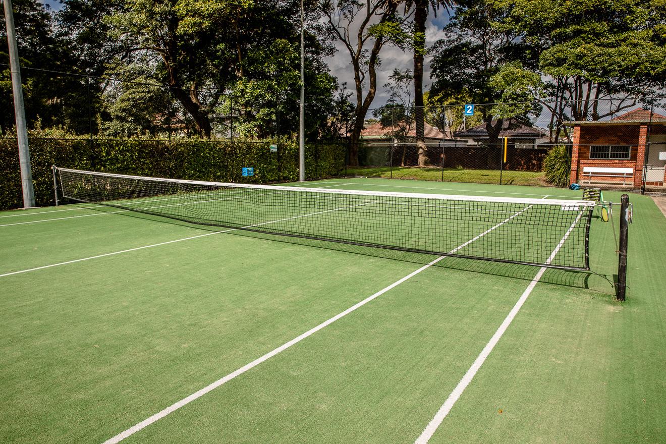 Mascot Tennis Courts synthetic grass