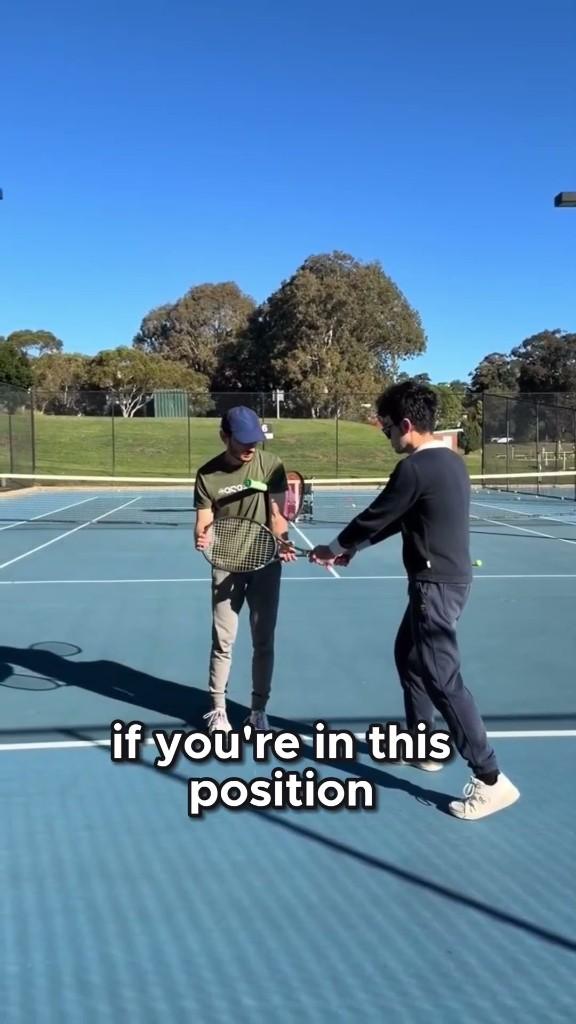Bastien coaching a real tennis session in Sydney's Eastern Suburbs