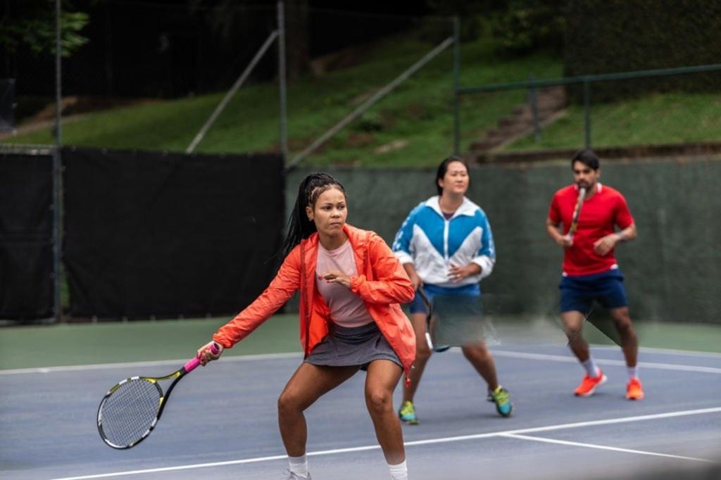Saturday morning group tennis coaching at Latham Park South Coogee